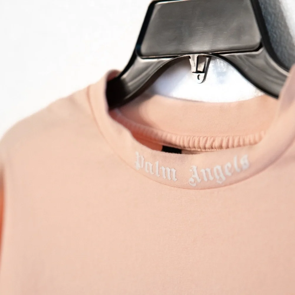 Palm Angels “Light Peach” Short Sleeve Tee - Picture 2 of 4